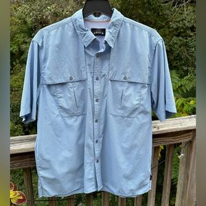 ORVIS | Short Sleeve Casual Button Down with Mesh Lining | Size XL